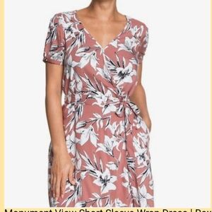 ROXY | Hawaiian Floral Wrap Mini Dress